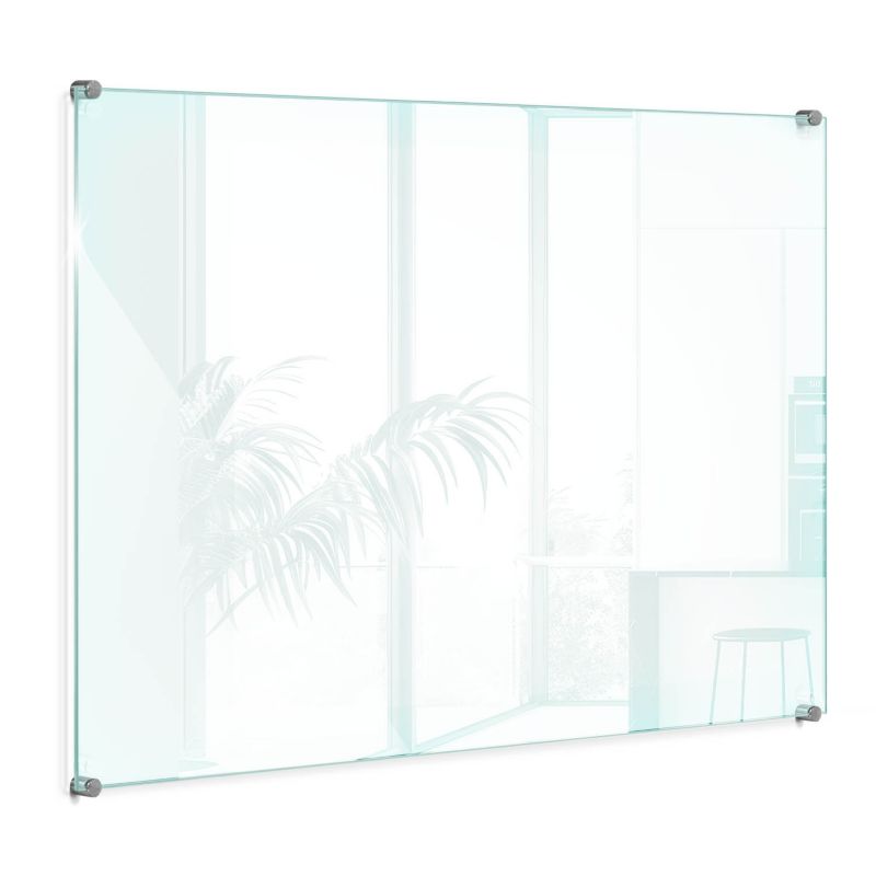 Szklany Panel Kuchenny Prostokątny Wallfluent 80x60 Przezroczysty Z Mocowaniem 1 szt.
