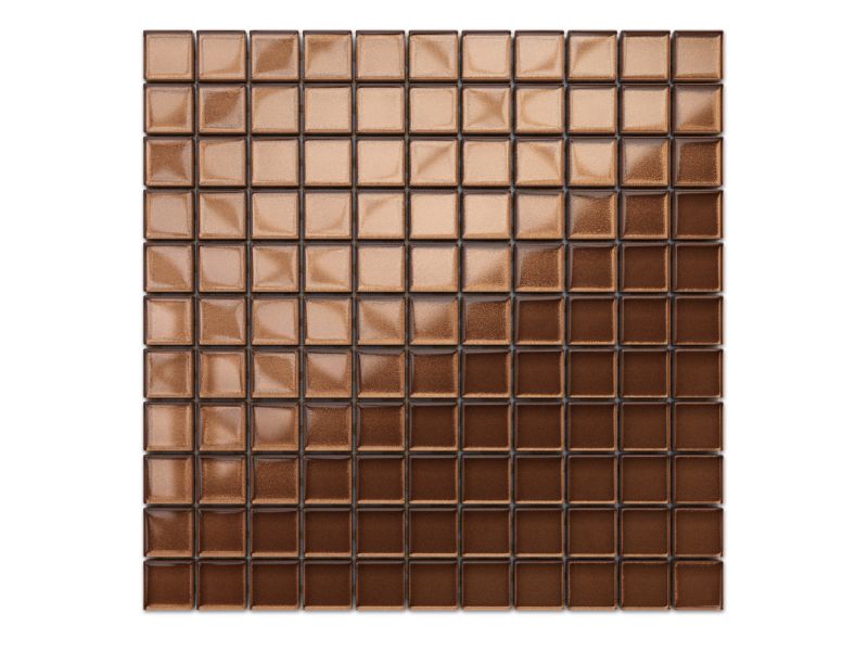 Mozaika szklana Ilcom brązowa brown metallic 30x30cm 1 szt.