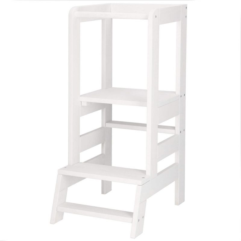 Pomocnik kuchenny Springos 90cm kitchen helper, podest dla dzieci 90 cm biały 1 szt.