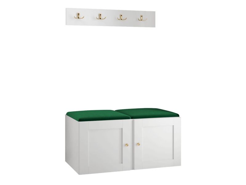 Zestaw MIRJAN 24 Orion Ramiro VI biały + butelkowa zieleń 1 kpl.