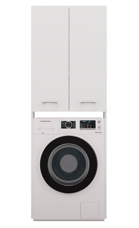 Szafka Łazienkowa Topeshop Nad Pralkę Pola DD Biel 30x64x180 cm 1 szt.