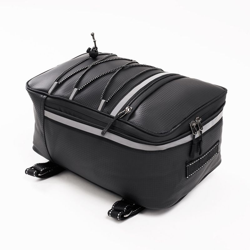 Sakwa rowerowa Be-active.pl podróżna torba na bagażnik 8L czarna 1 szt.