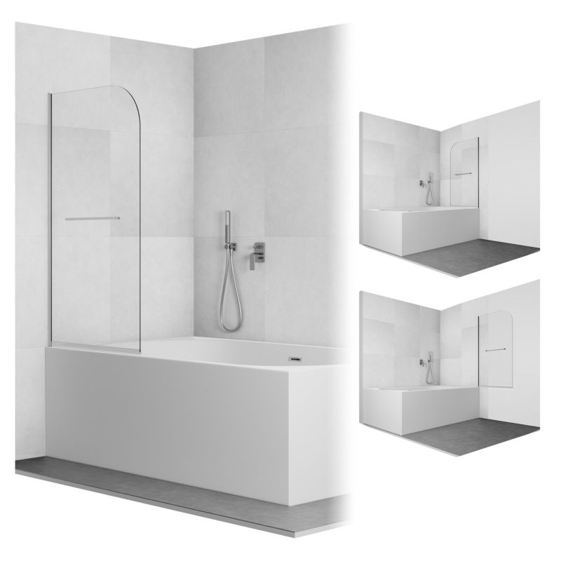 Parawan nawannowy 140x80 składany SALIX SEVANTE chrom 1 szt.