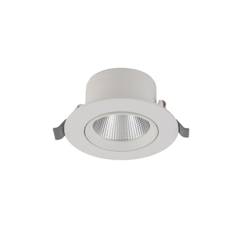 Oprawa sufitowa wpuszczana Nowodvorski Lighting Egina biała LED 10W 3000K 700lm ruchoma IP20 wym: 11 x 11 cm okrągła - 1 szt.
