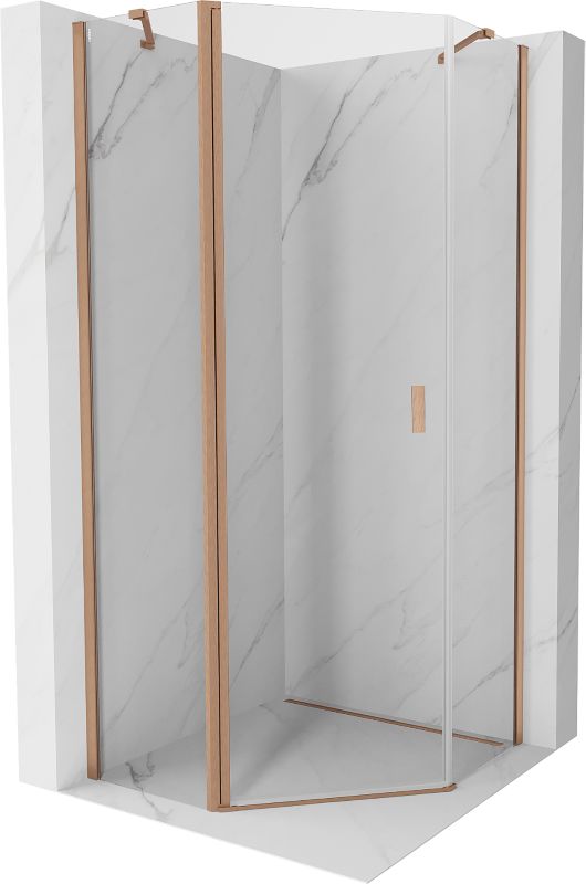 Kabina prysznicowa Mexen Mist miedź szczotkowana 90 x 90 cm - 8A8-090-090-65-00 1 szt.