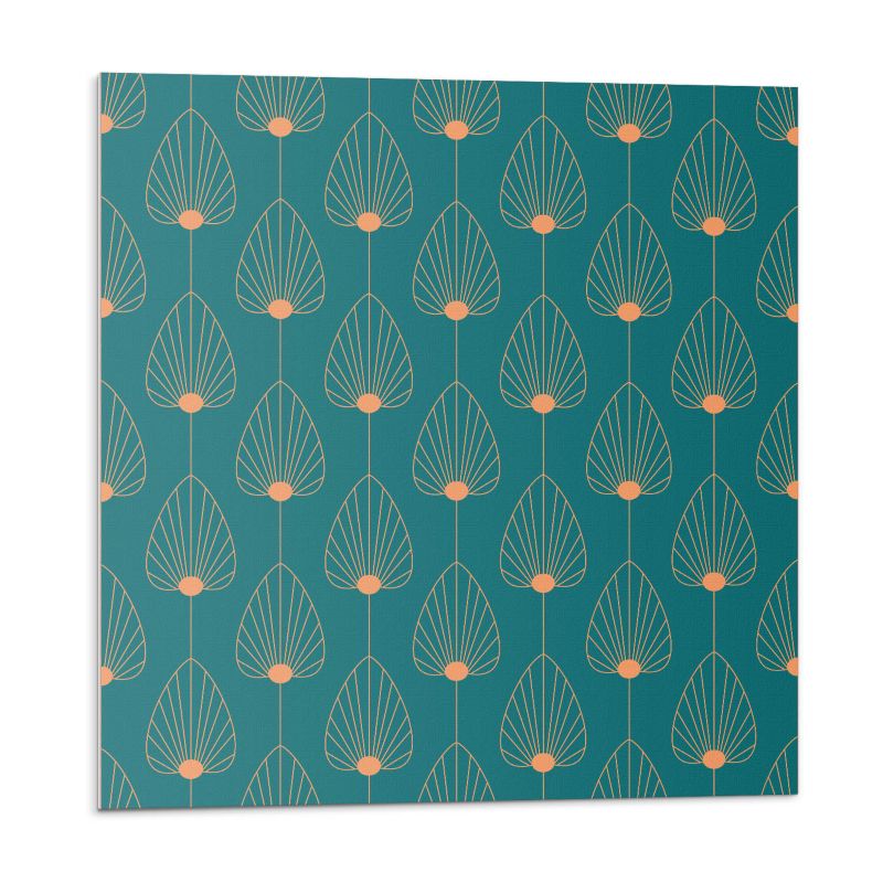 Kafelki samoprzylepne Wallfluent 50x50 cm Okrągłe liście w harmonijnej kompozycji 4 szt.