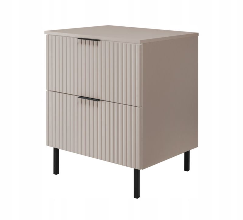 Szafka łazienkowa Furnidea 60 cm kaszmir z blatem i nóżkami FLOW 1 szt.