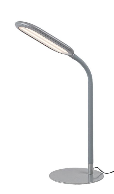 Lampa biurkowa Rabalux Adelmo biało-popielaty LED 10W 3000-6000K 910lm IP20 wym: 33 x 36 x 36 cm metal - 1 szt.