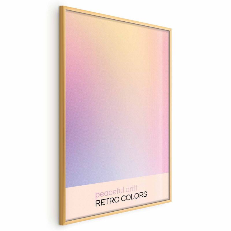 Plakat Artgeist Peaceful Drift 60x90 cm z ramą złotą 1 szt