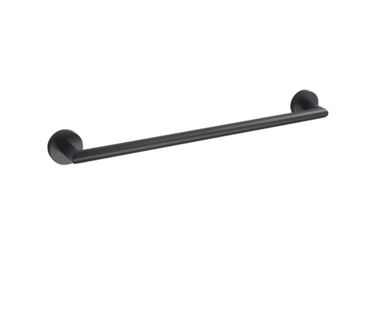 Drążek na ręcznik Stella Classic 45 cm czarny mat montaż ścienny 1 szt.