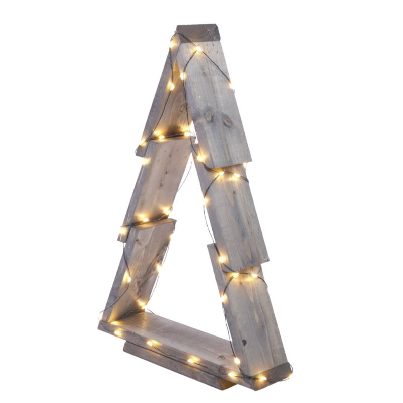 Choinka drewniana stojąca MODO24 59,5 x 39 cm impregnowana szara 1 szt