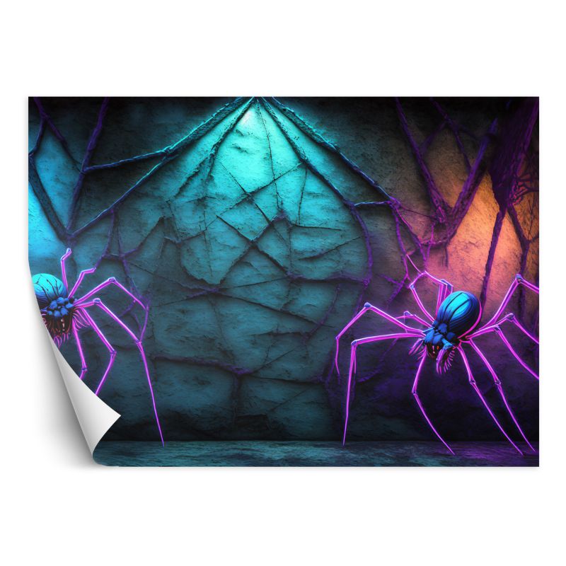 Fototapeta Feeby Pająki neonowe Abstrakcja 450x315 1 szt
