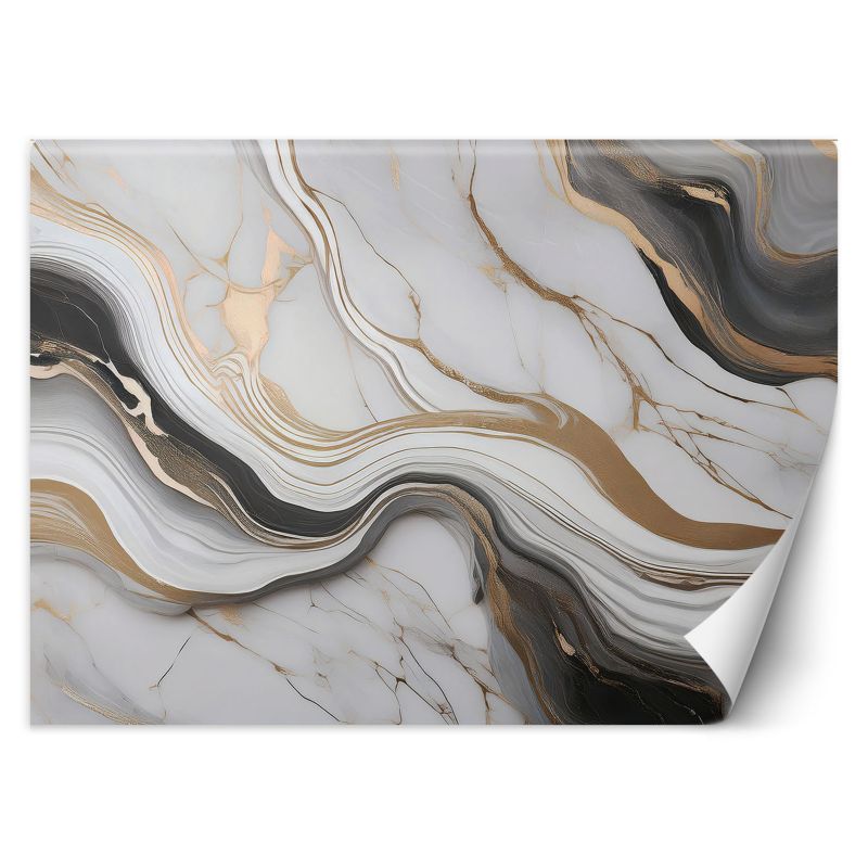 Fototapeta Feeby Biały Marmur ze Złotem Abstrakcja 300x210 1 szt