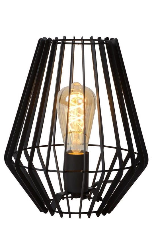 Lampa stołowa Lucide Reda czarna 1 x E27 x 40W IP20 wym: 26 x 23.5 x 23.5 cm metal - 1 szt.