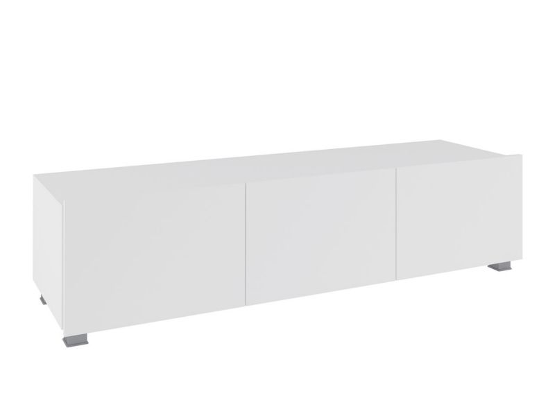 Szafka RTV MIRJAN 24 Calabrini 4 biały/biały połysk 1 szt.