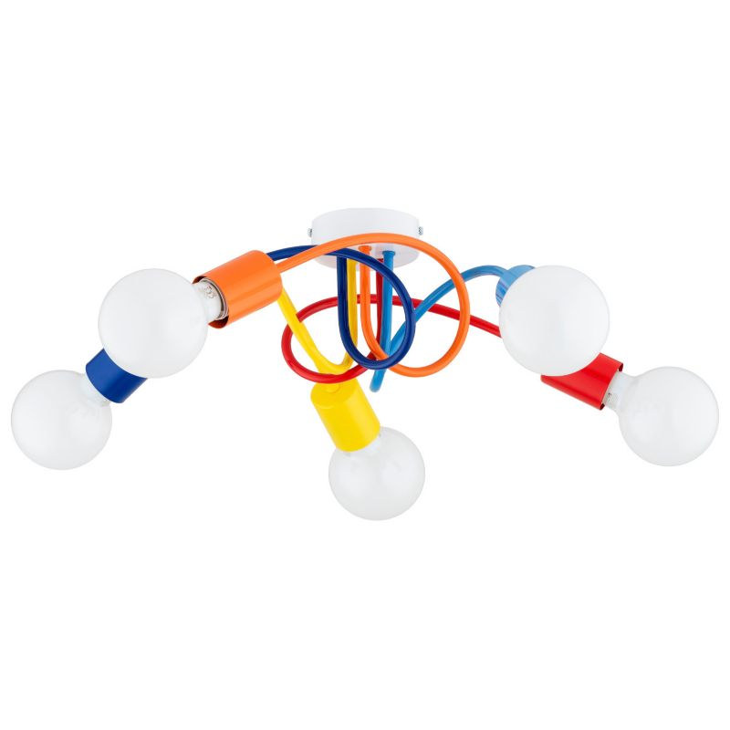 Lampa sufitowa Alfa FARTA multikolor 5xE27x15W wym:17x55x55cm IP20 -1 szt.