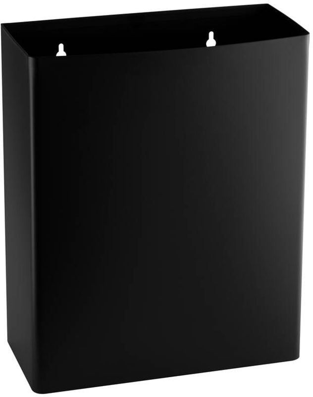 Kosz na śmieci Faneco 23L czarny naścienny stal nierdzewna 1 szt.