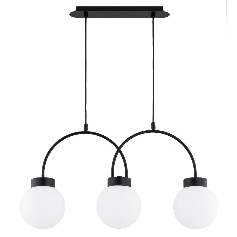 Lampa wisząca Alfa DARSO czarno-biała 3xE14x10W wym:75x68x15cm IP20 -1 szt.