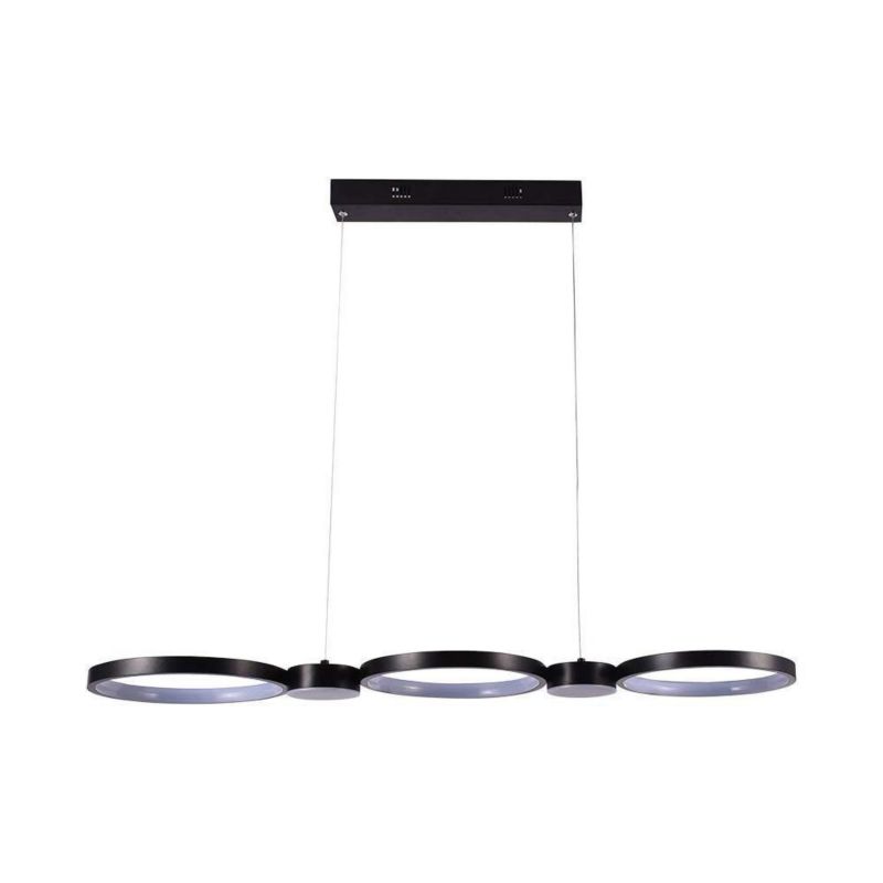 Lampa wisząca V-TAC Vt-7820 czarna wym: 100 x 97 x 26 cm wbudowany LED 38W 3000K 4560lm 1 szt.