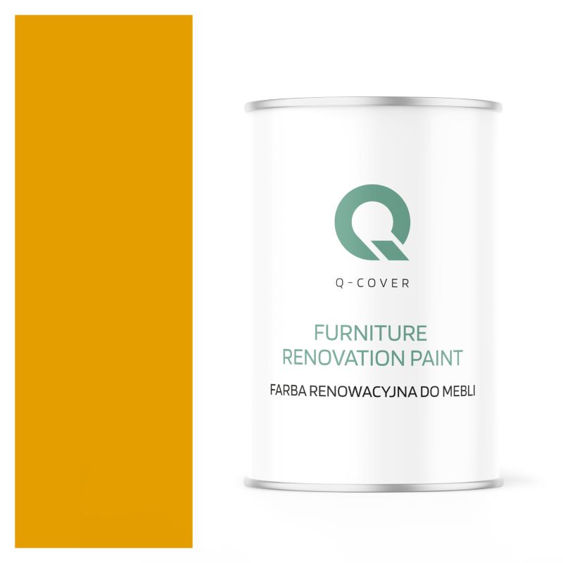 Farba Renowacyjna do Mebli Q-Cover Żółty złoty RAL1004 Mat 1L