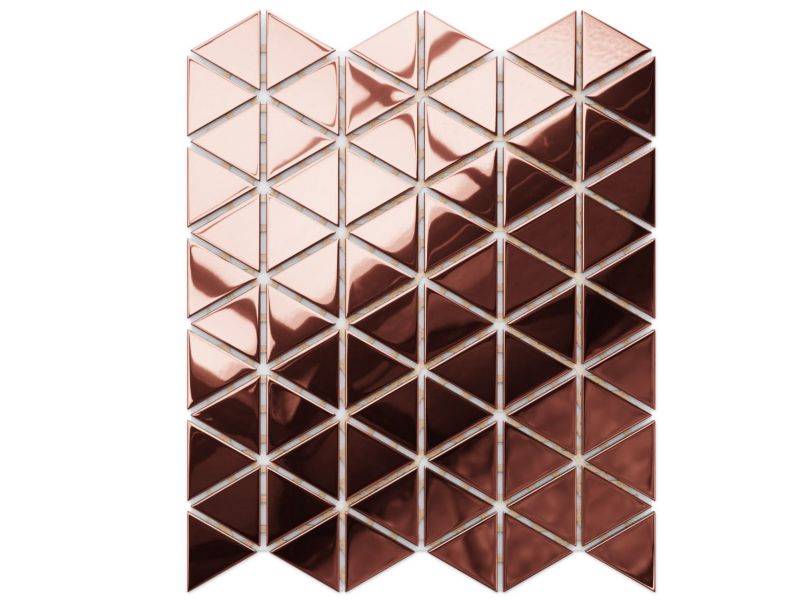Mozaika szklana Ilcom triangle blanket copper rose metallic 26.3 x 30.3 cm 1 szt.