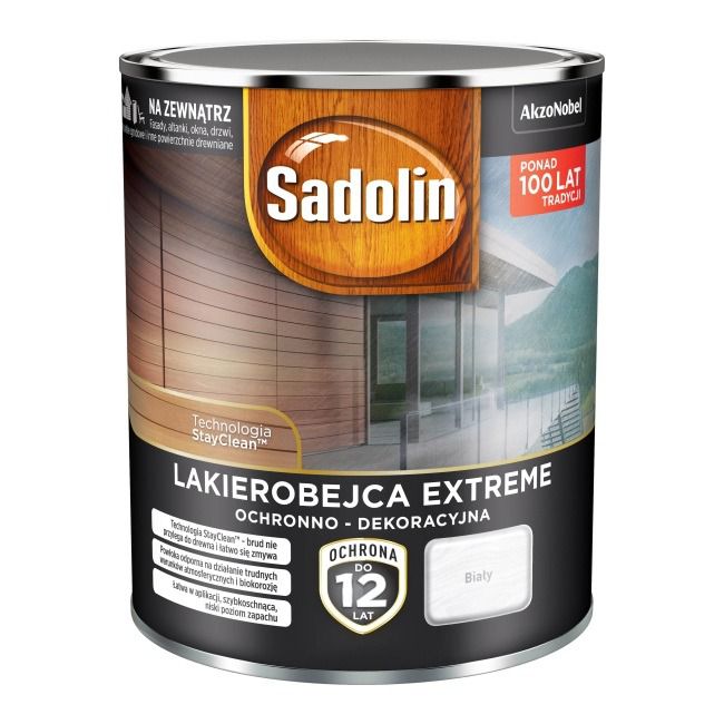 Lazura Sadolin Extreme biały 0,7 l