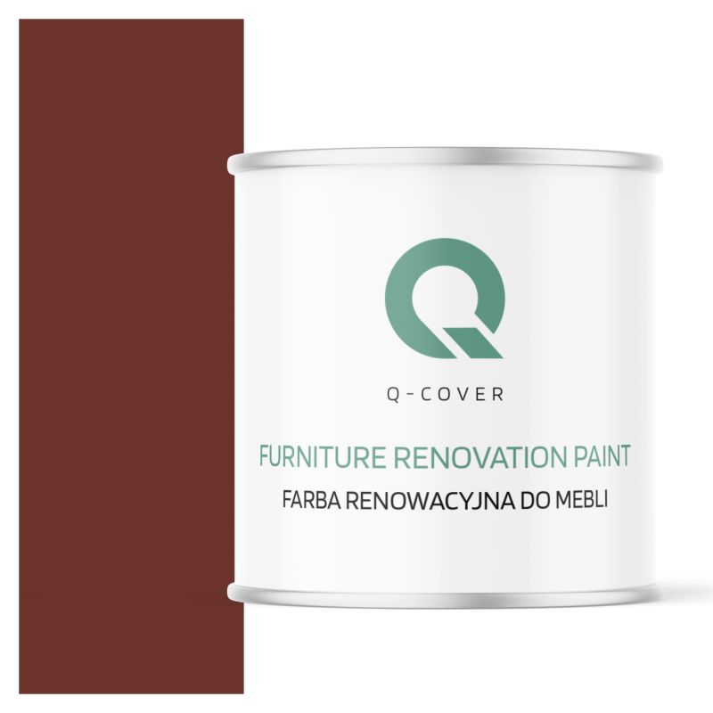 Farba Renowacyjna do Mebli Q-Cover Wiśniowy RAL3009 Mat 2.5L