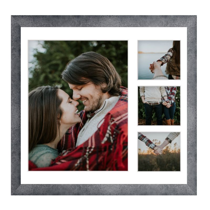 Ramka na 4 zdjęcia Hekla 40x40x4 MDF galeria beton 1szt.