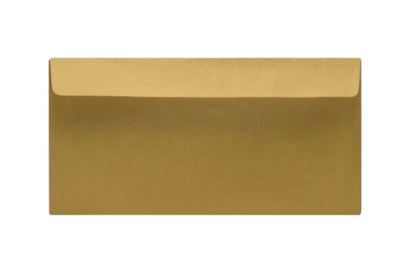 Koperty zaproszeniowe Neopak DL Perłowy Złoty 120g 50 szt.