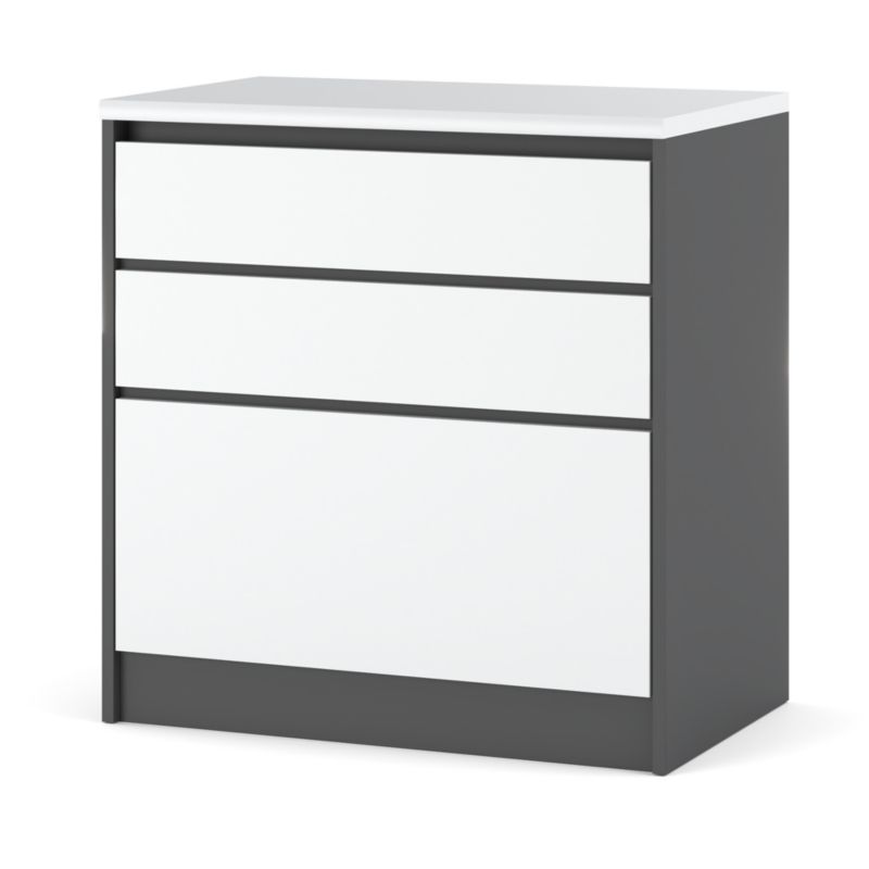 Szafka Kuchenna Hurtownia-Mebli Stojąca Z Szufladami Bella dolna D803SZ 80cm Szary Mat Biały Mat 80x47x85 cm 1szt.