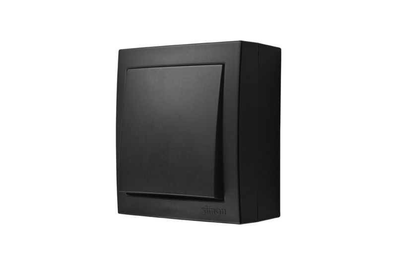 Łącznik pojedynczy Kontakt-Simon Aquaclick IP 44 czarny