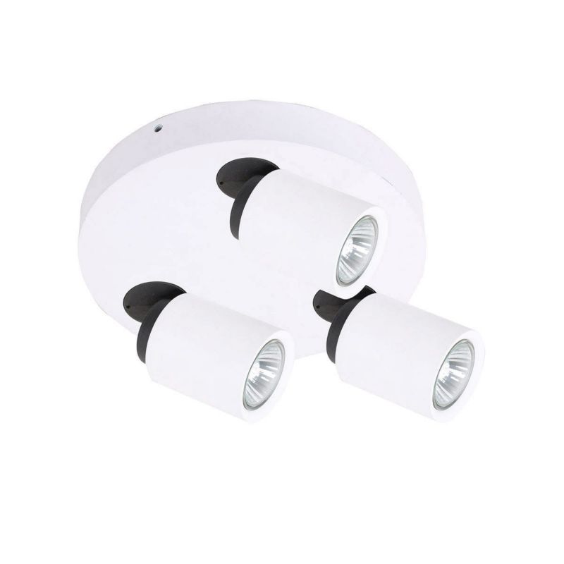 Lampa sufitowa wisząca Italux Lucien 0806 biało-czarna nowoczesna 3xGU10 x 35W 1 szt.