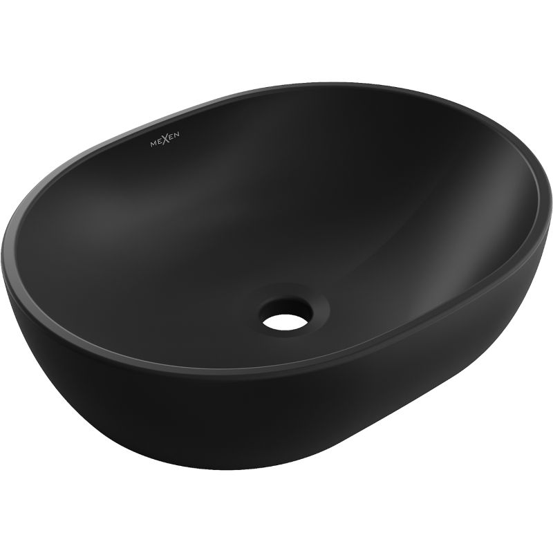 Umywalka nablatowa Mexen Viki czarna 48,5 x 35 cm 1 szt.