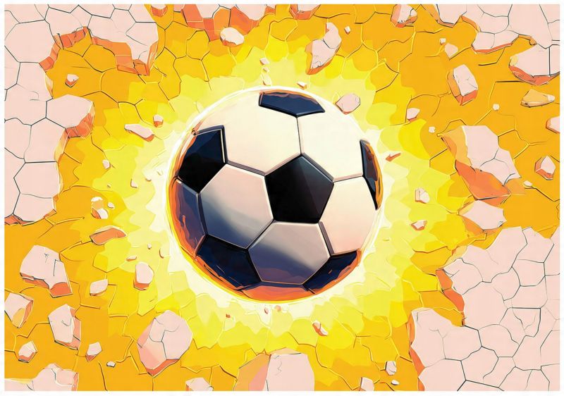 Fototapeta Dla Dzieci Chłopca Piłka Nożna WALLARENA 300x210 cm Tapeta Dziecięca Na Ścianę 1 szt.