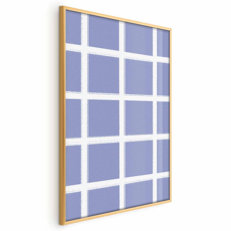 Plakat Artgeist Białe linie 21x30 cm z ramą złotą 1 szt