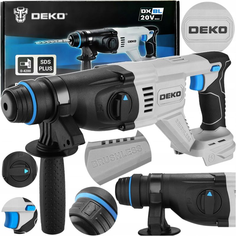 Młot udarowy młotowiertarka DEKO SDS Plus 3.2J 20V 1 szt.