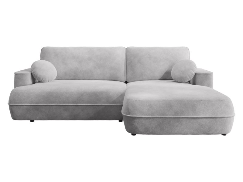 Narożnik z pojemnikiem na pościel MIRJAN 24 Fuego prawy popielaty 1 szt.