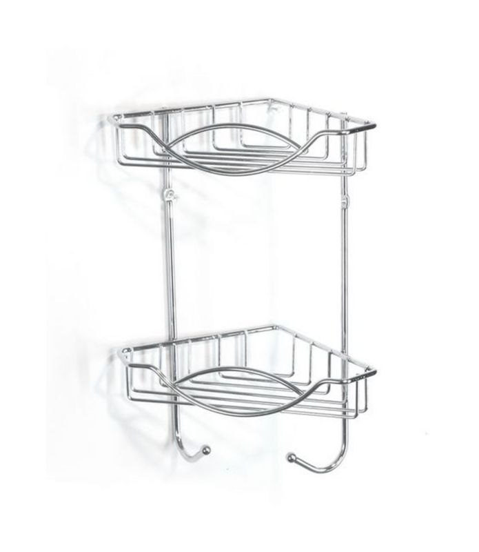Koszyk łazienkowy wiszący AWD Interior chrom przykręcany 22x14,5x30,5 cm 1 szt.