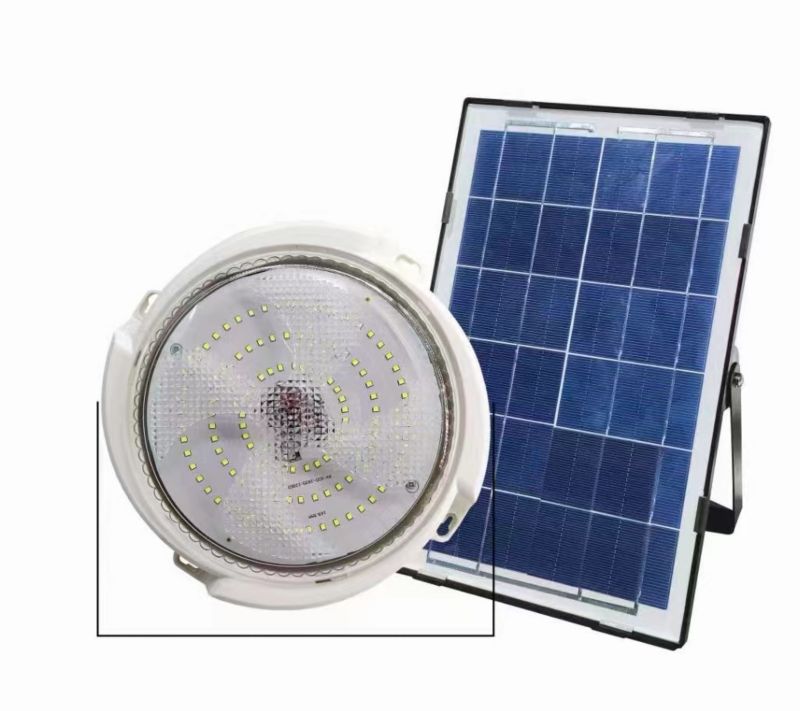 Plafon LED solarny MasterLED 50W 5000K IP65 czujnik zmierzchu pilot biały 1 szt.