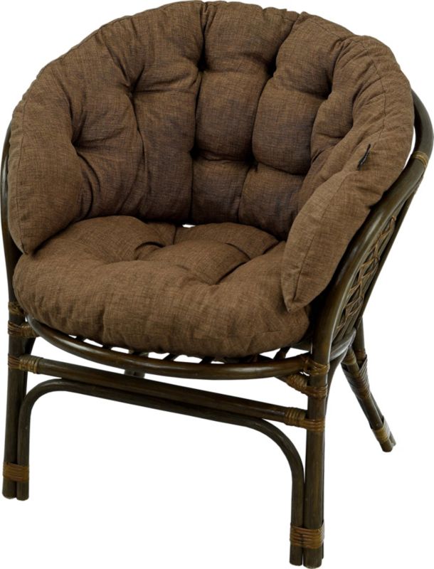 Poduszka na fotel rattanowy rattan AMPO brązowy 1 szt.