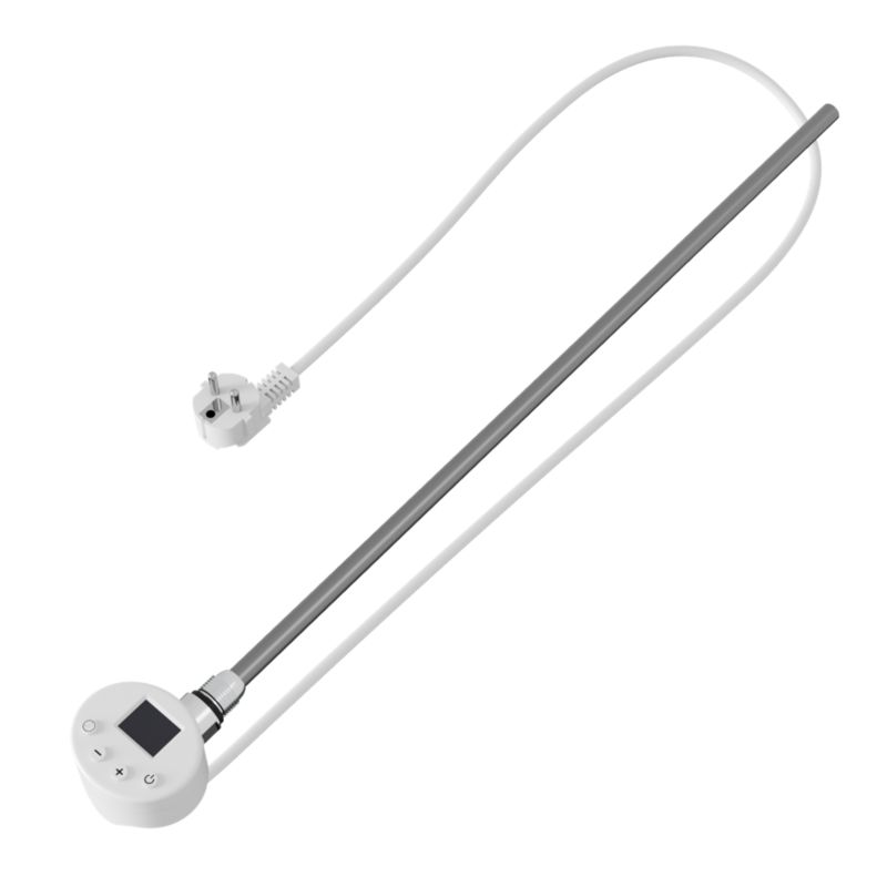 Grzałka Elektryczna do Grzejnika Łazienkowego Granitan Ekran LCD 600W Czarna 1szt.