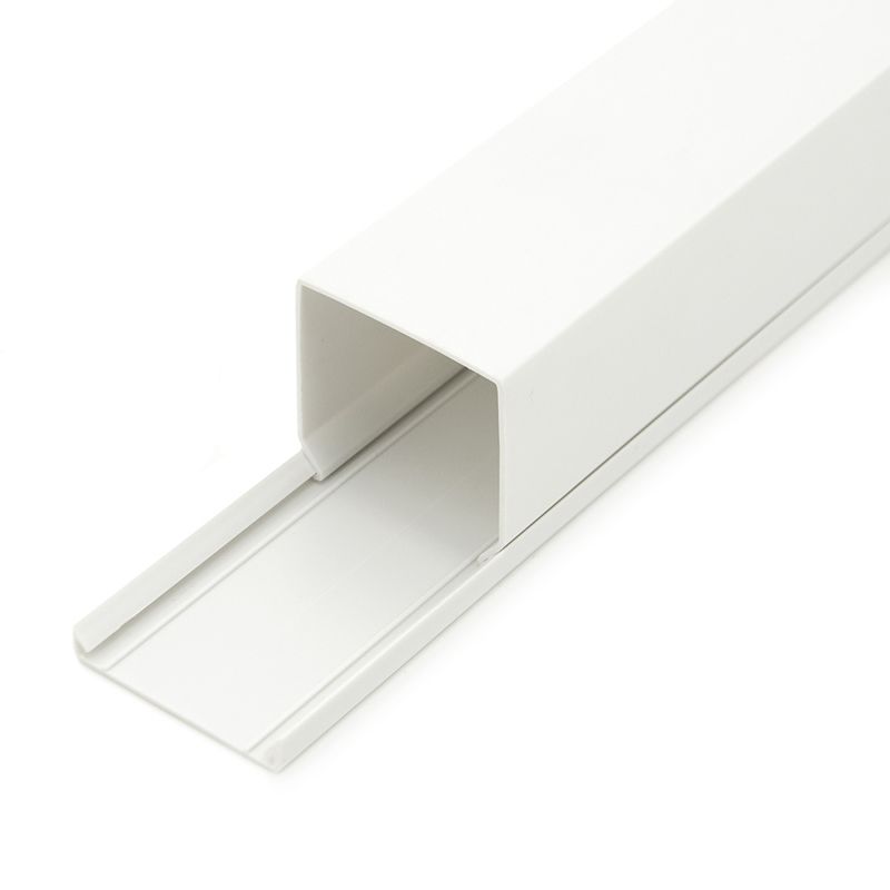 Korytko kablowe CanaLux CNL-C-40040-36, kanał elektroinstalacyjny 40x40mm z pokrywą 72 mb, białe, 36 szt.