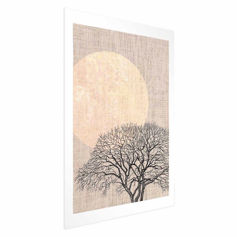 Plakat Artgeist Poranna pełnia księżyca 21x30 cm bez ramy 1 szt