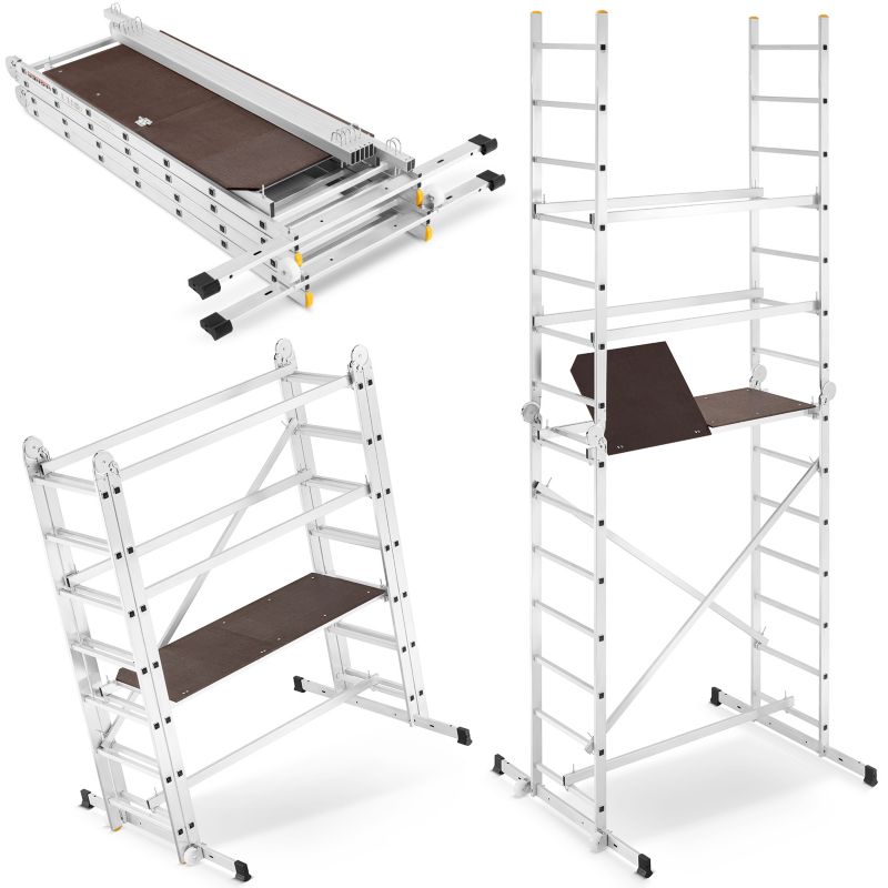 Rusztowanie aluminiowe drabinowe przegubowe jezdne HIGHER DR 2x7 4,0m 150kg 1 szt.