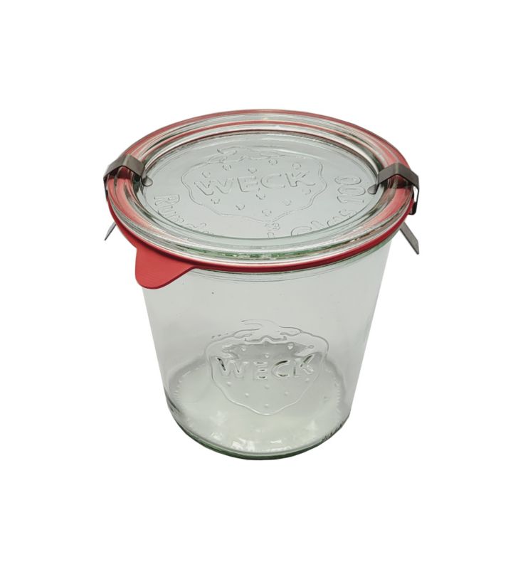 Słoik MODO24 Weck 580 ml fi 100 mold szklane wieko gumka zapinki 1 kpl.