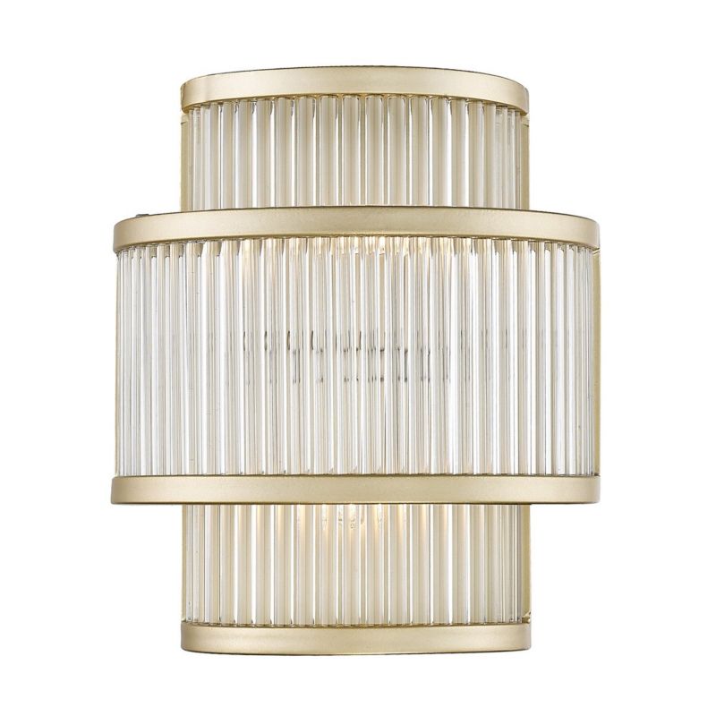 Kinkiet ścienny Zuma Line Sergio matowe złoto styl klasyczny 2 x G9 x 33W IP20 wym: 24 x 21 cm - 1 szt.