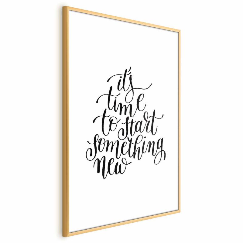 Plakat Artgeist Something new 29,7x42 cm z ramą złotą 1 szt