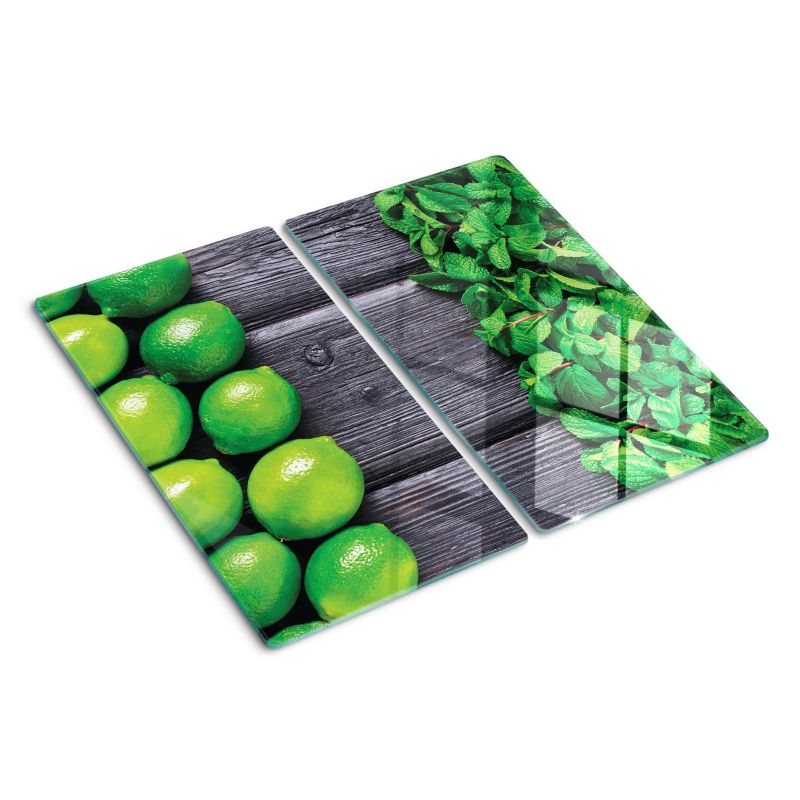 Deska szklana Tulup 2x30x52 cm Limonka Mięta 1 szt.