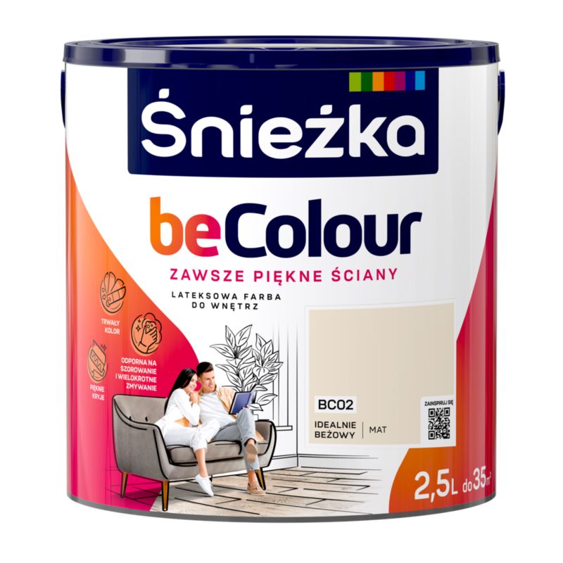 Farba Śnieżka Becolour idealnie beżowy 2,5 l