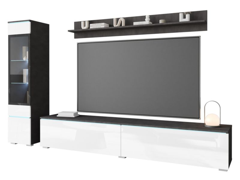 Meblościanka MINIO go for it VEVE 1 matera/biały połysk , 1 szt.